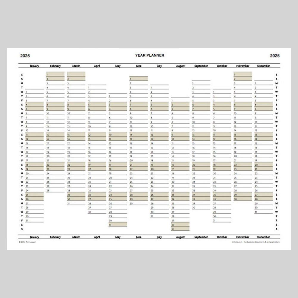 2025 Monthly Calendar Planner