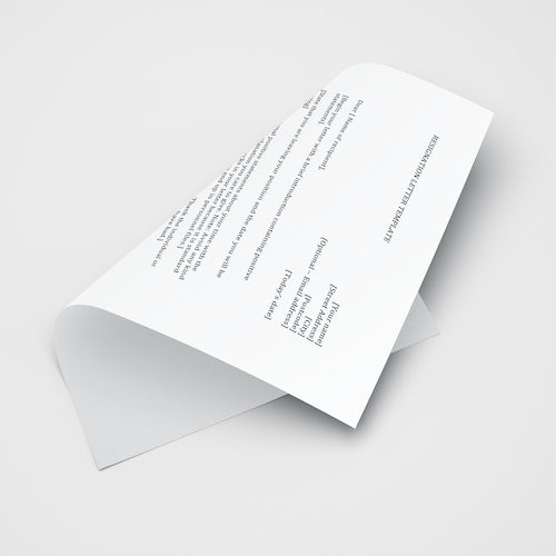 Job Quitting Letter Template for Employees (Word document)