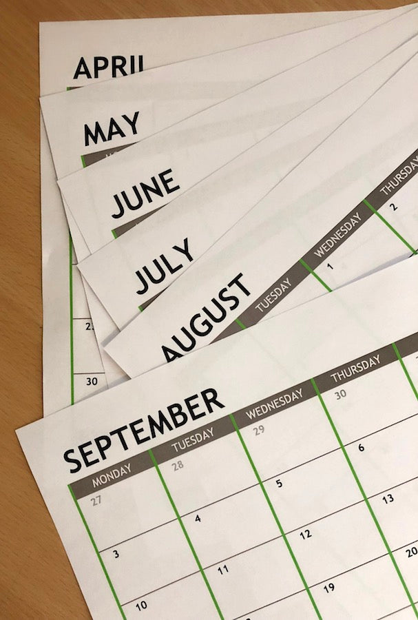 2020 Monthly Calendar Planner Download A4 or A3 (12 pages)