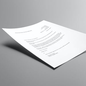 Job Quitting Letter Template for Employees (Word document)