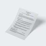 Functional CV template and example