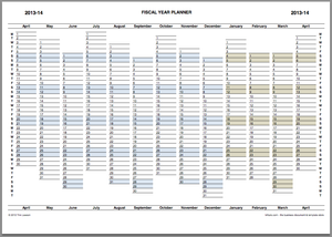Fiscal Year Planner 2013-14