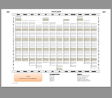 2021 Year Planner Excel Template